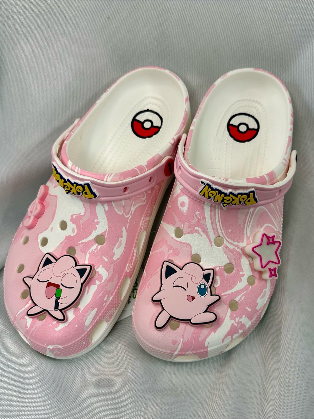Crocs Pokémon Jigglypuff Classic Clog Light-Up Star  New Without Box